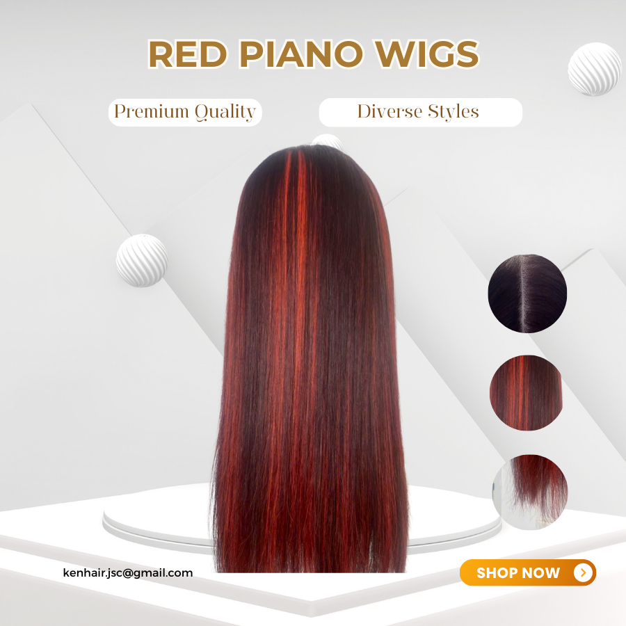 Piano (Red) Wig