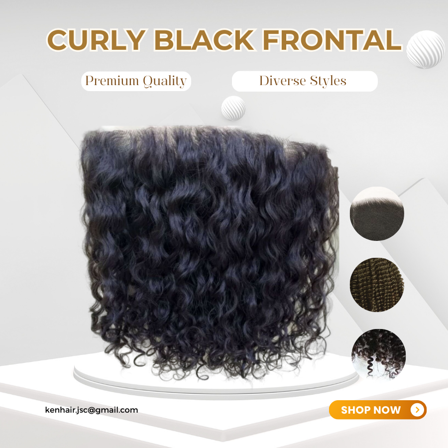 Curly Black Frontal